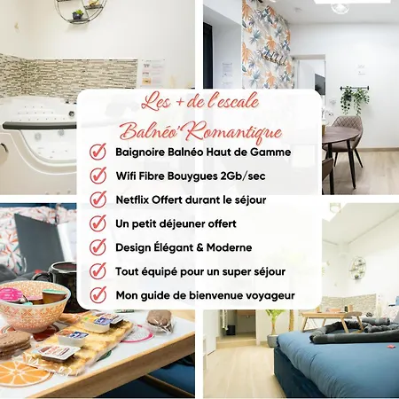 L'escale Balneo'romantique - Loveroom - Jacuzzi & Petit Dejeuner Apartment Villiers-sur-Marne